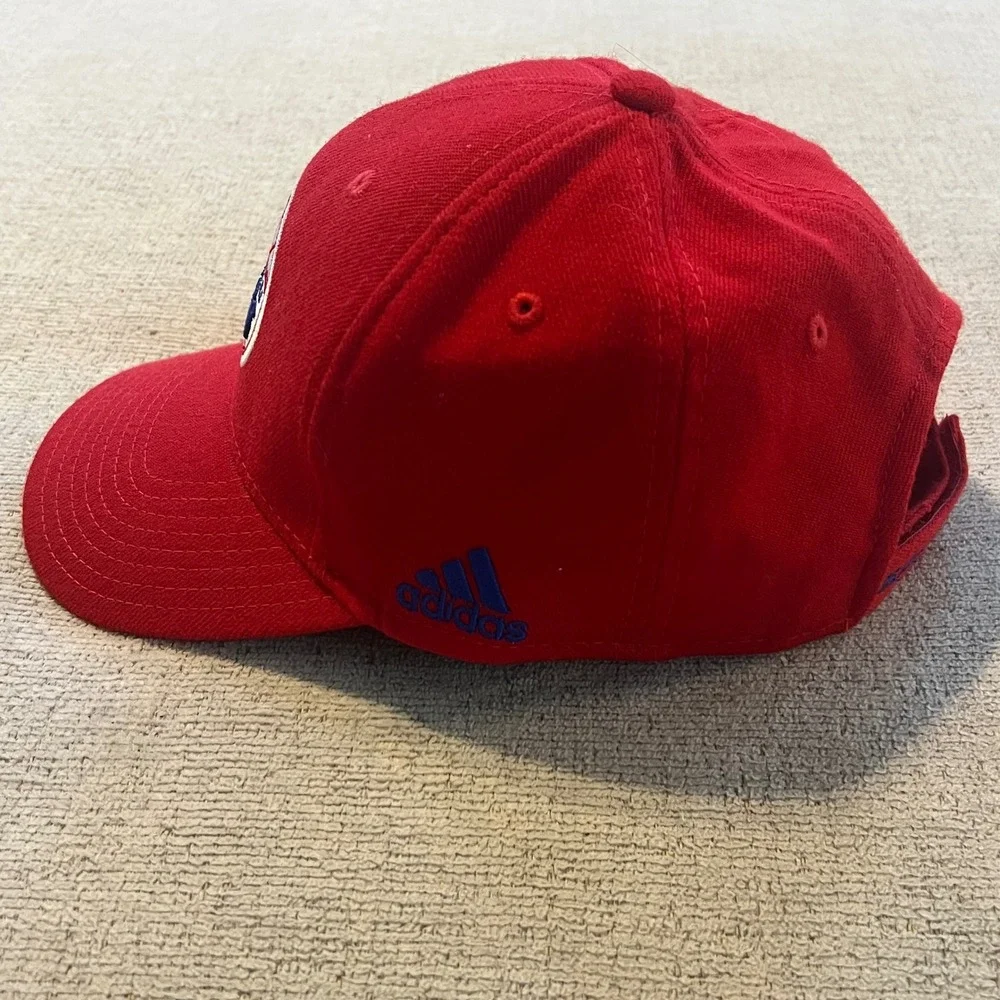 Adidas NBA Los Angeles Clippers Hat‎ Red Adjustable Strapback Baseball Cap OSFA